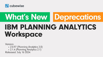 IBM Planning Analytics Workspace (PAW) 2.0.97 / 2.1.4. Released on July 16, 2024