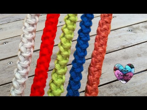 Cordon roumain très facile crochet / Cordon rumano tejido a crochet