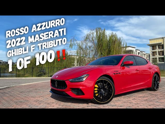 2022 Maserati Ghibli F Tributo 1 Of 100 Arrives In Rosso Azzurro
