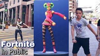 Fortnite Dance in PUBLIC PRANK | In Real Life CHALLENGE