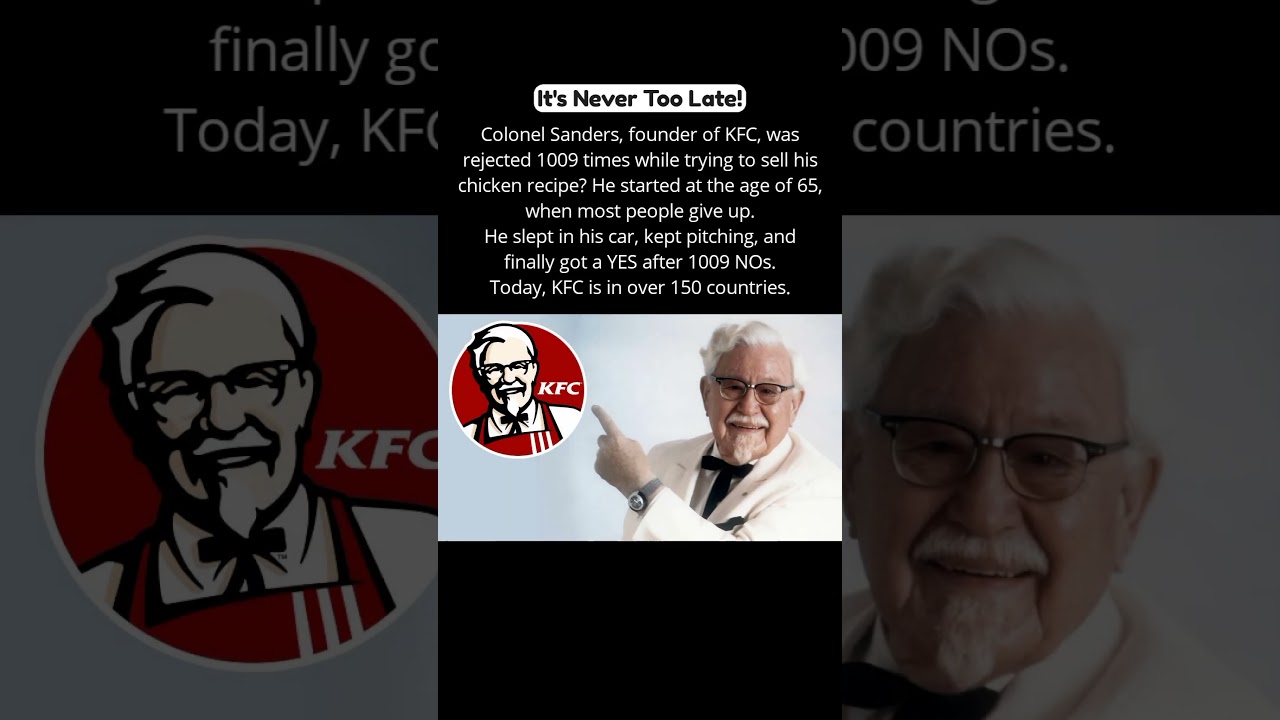 Fail 1000 Times? Still Win Like Colonel Sanders! 