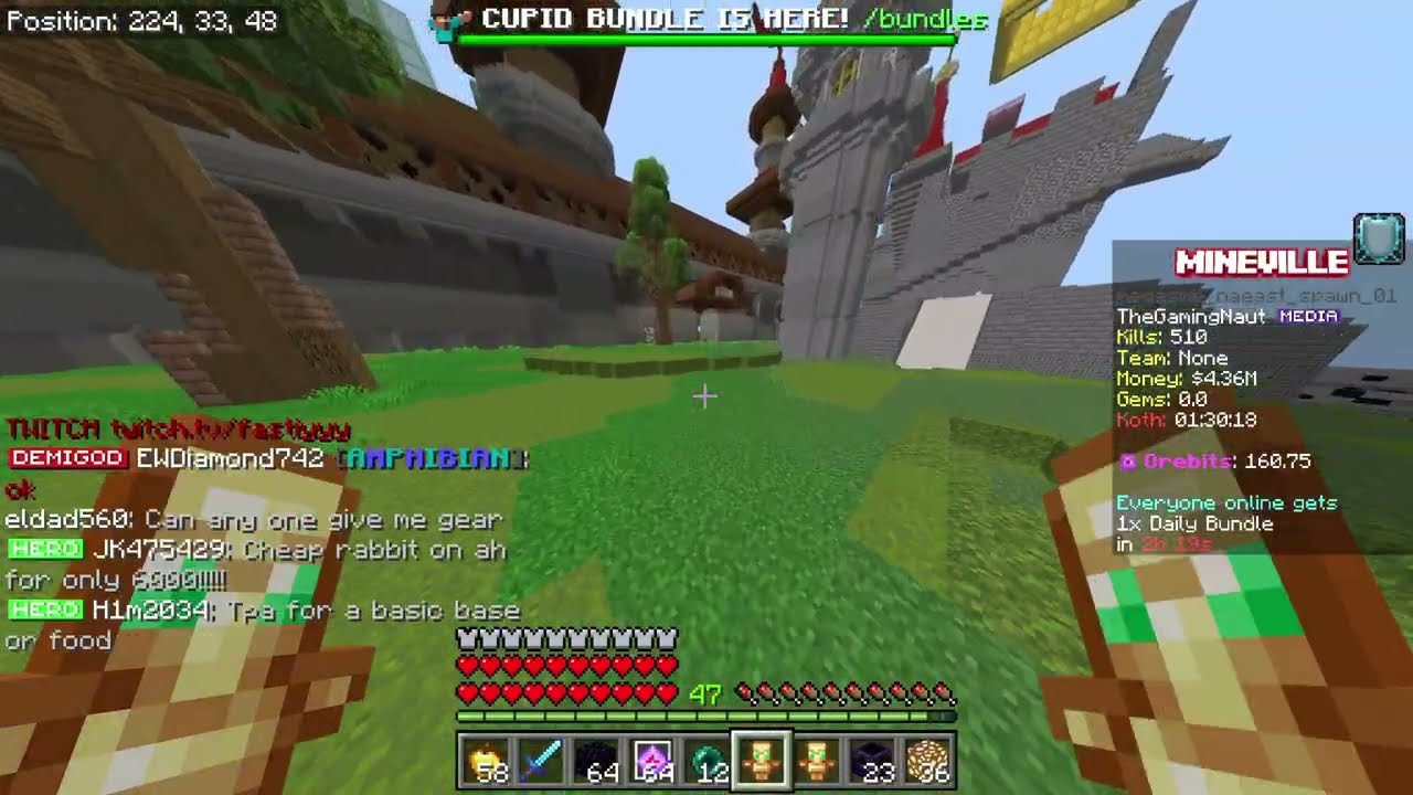 Mineville Lifesteal - cpvp and duels (2v10)