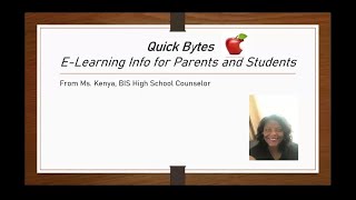 E Learning Quick Bytes For Students Parents