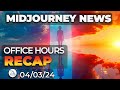 3d optimism  midjourney office hours recap april 3rd 2024  midjourney news