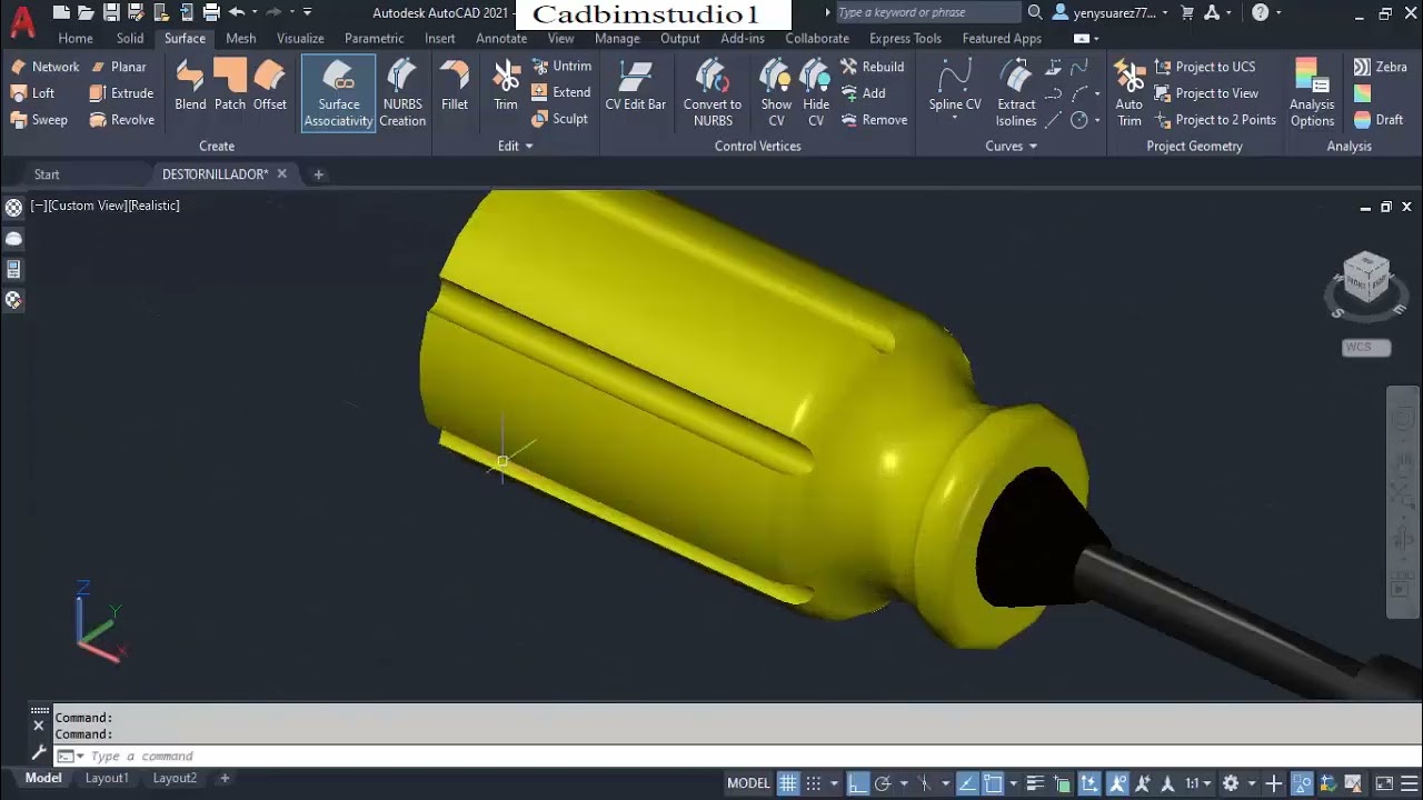 9. Курс по AutoCAD 3D: создание и редактирование материалов.