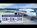 Singapore Airlines Business Class SIN-JFK Trip Report【4K】+ Singapore COVID Transit