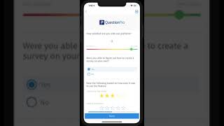 QuestionPro offline mobile show/hide logic demonstration screenshot 3