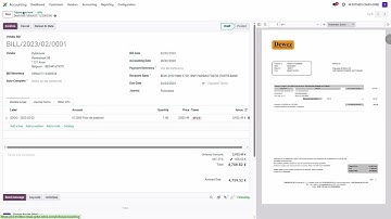 Reconcillation using a draft invoice
