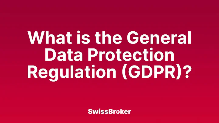 What is the meaning of the General Data Protection Regulation (GDPR)? [Audio Explainer]