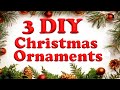 3 DIY Easy Christmas Tree ornaments | Christmas decorations Ideas 2021  |Christmas Crafts