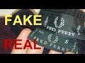 Real vs. Fake Fred Perry sweater. How to spot fake Fred Perry
