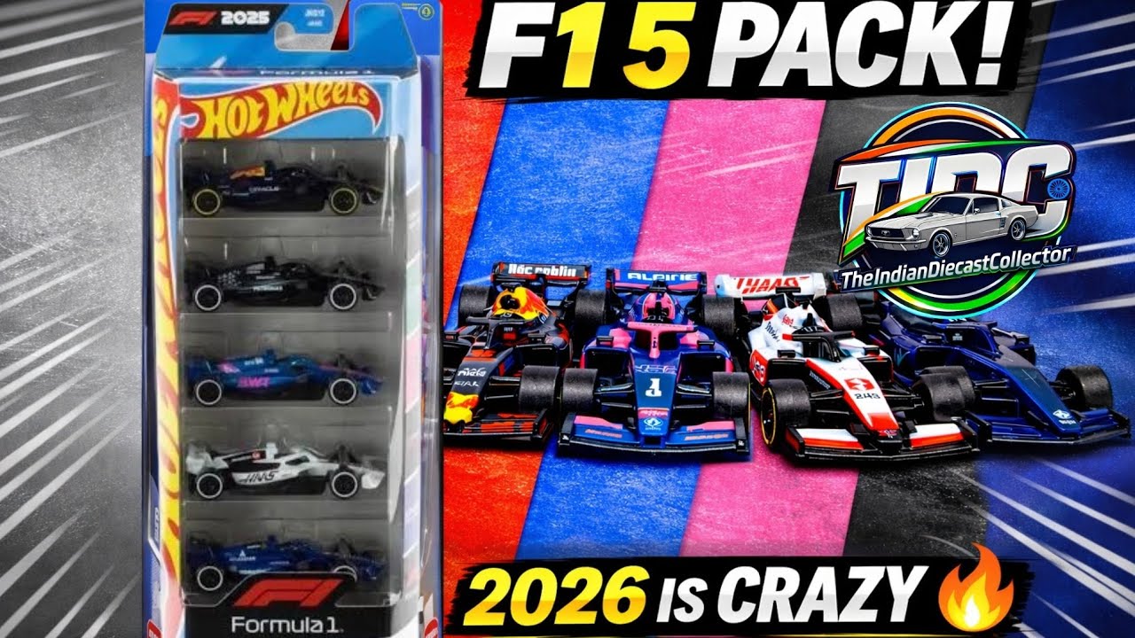 🔥Hot Wheels 2026 Formula 1  5 pack set🔥 Meredes, Red Bull, Alpine, Haas & Williams | Best F1 5 pack?