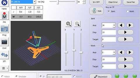 OpenGL Core Profile  with Delta Robot