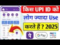 kis upi ko jyada log use karte hai | which is best upi app in india | best upi payment app in india
