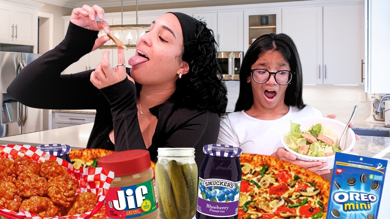 Пробую странные пристрастия моей мамы во время беременности!