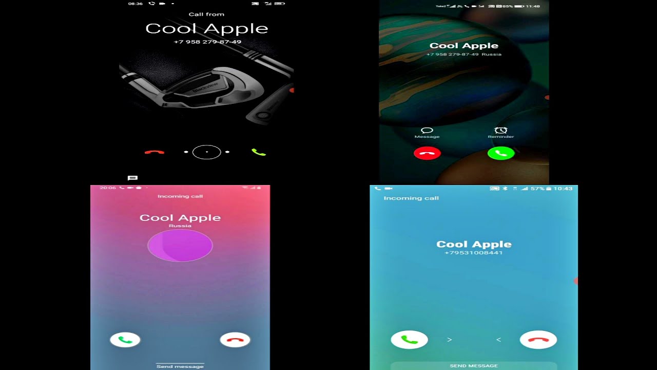 Many different screen calls recordings / mix of incoming calls - YouTube