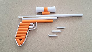 DIY - A4 KAĞITTAN MERMİ ATAN DÜRBÜNLÜ SİLAH NASIL YAPILIR - ( PAPER GUN )