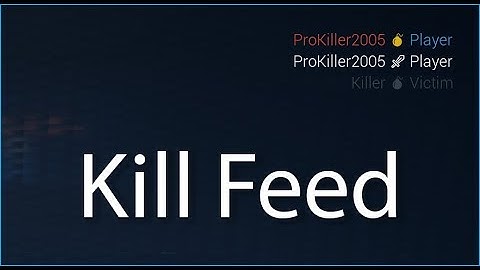 Kill Feed - Unreal Engine 4 Marketplace Demonstation