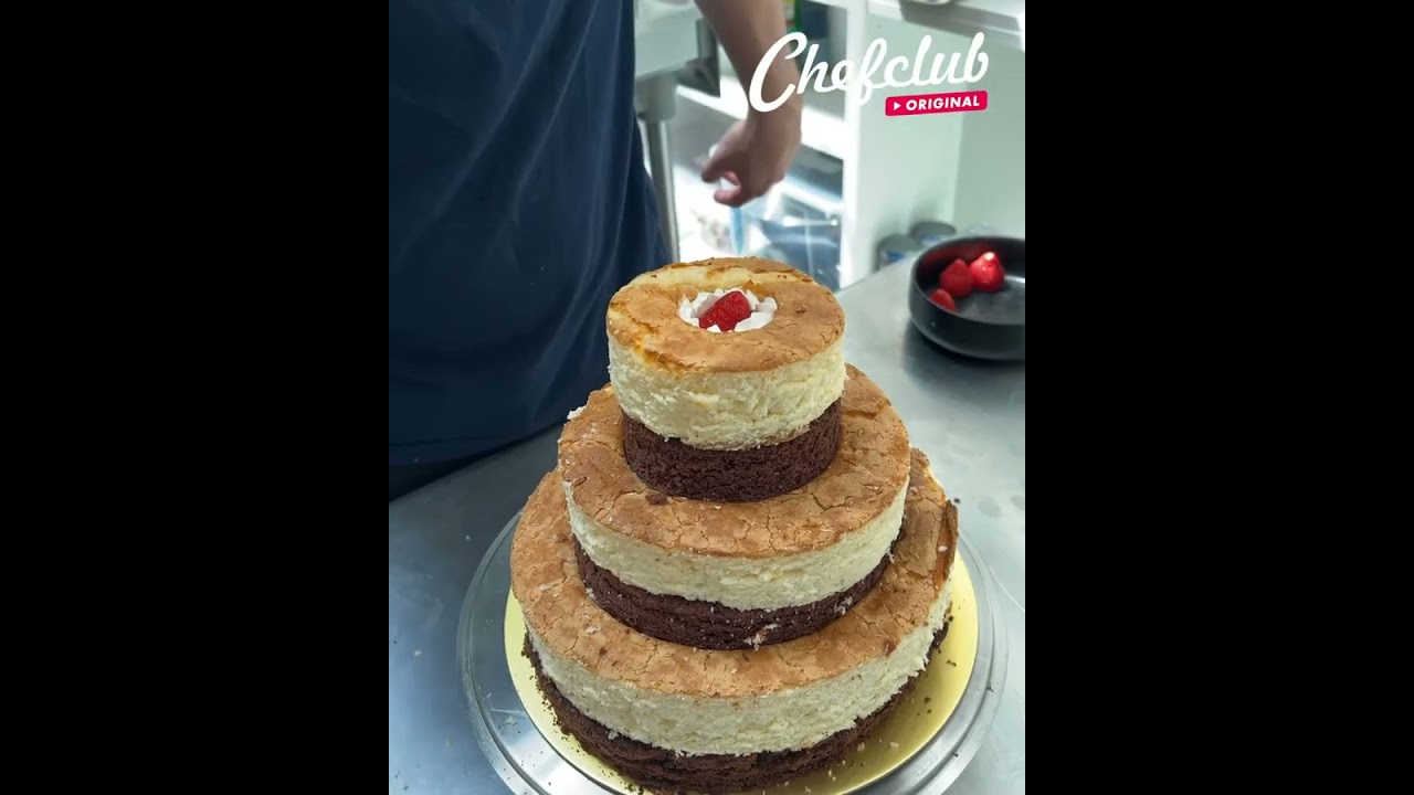 Strawberry Sensation Tower! Celebrate in style with this chic dessert 🍰🍓