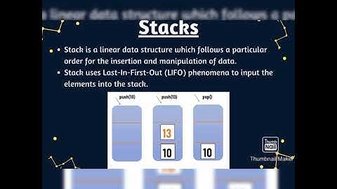 Stack Structures Tutorial ( Push, Peek, and many more
