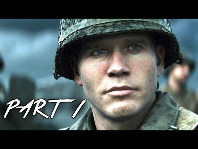 CALL OF DUTY WW2 Walkthrough Gameplay Part 1 - Normandy - Campaign