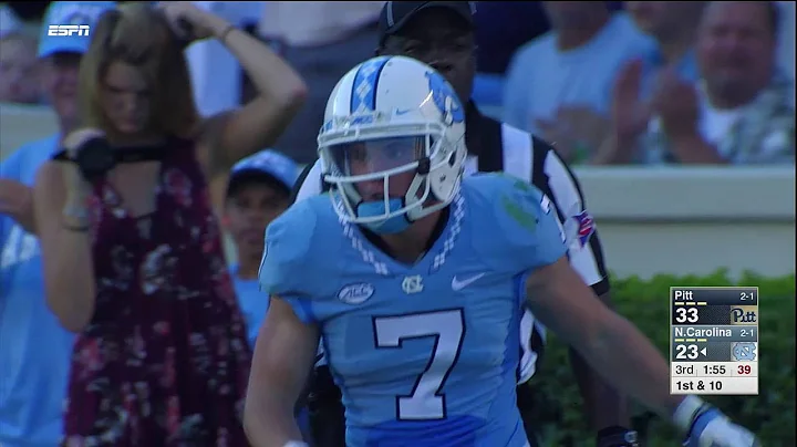 UNC Football: Austin Proehl Makes the Diving Catch...