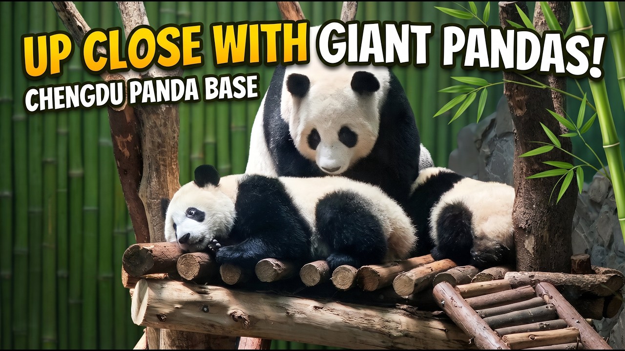 Encountering Giant Pandas Up Close in Chengdu, China! – Video