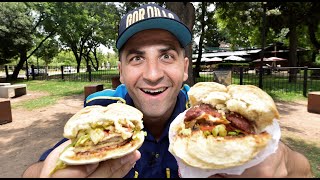 El Oficial Gordillo se anima a la prueba “choripán vs. sándwich de milanesa”