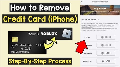 Remove Credit Card from Roblox Payment Method iPhone | Change payment method Roblox account mobile