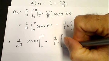 Fourier series of a triangle function
