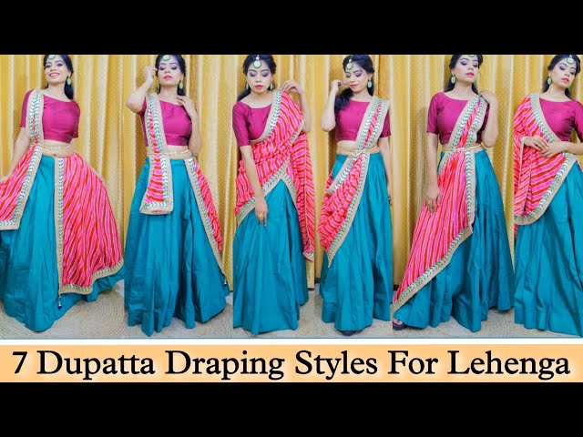 7 Dupatta Draping Styles For Lehenga