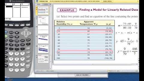 175 L5 Linear Models and Building Linear Functions from Data