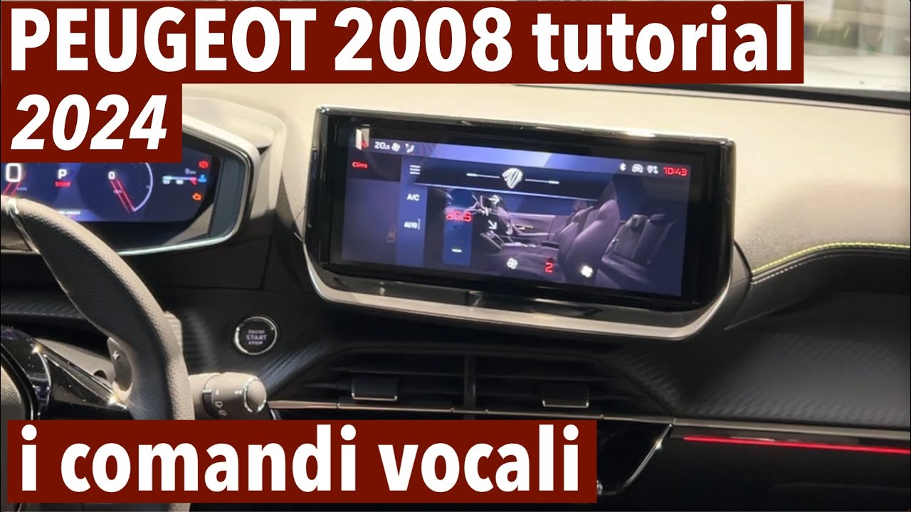 PEUGEOT 2008 (2024) tutorial: i comandi vocali, image size:1280x720