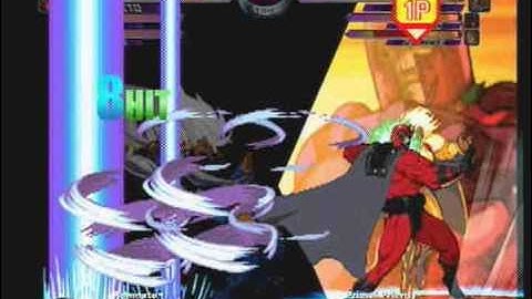MvC2: Magneto Double Shockwave Combo (In a match)