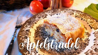 Apfelstrudel (Traditional Bavarian Pastry)