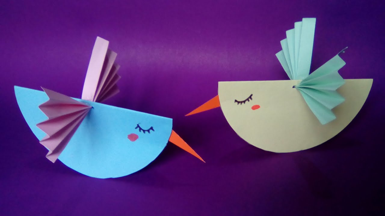 Como Fazer Um Passarinho De Papel Passo A Passo