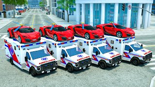 Ambulance minicar runs in an emergency! | Ambulance and Jax sports car | Wheel City Heroes (WCH)
