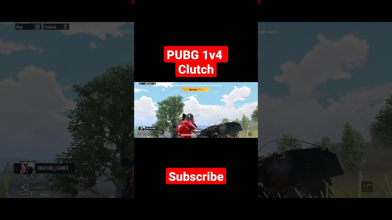 Pubg Mobile 1v4 Clutch WhatsApp Status 