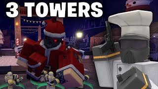HOW TO SOLO CHRISTMAS EVENT WITH 3 TOWERS | TOWER DEFENSE X ROBLOX
