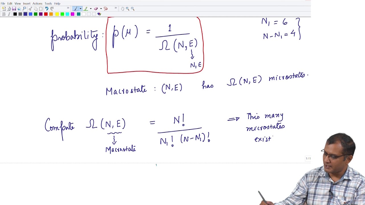 Two level system (microcanonical ensemble)