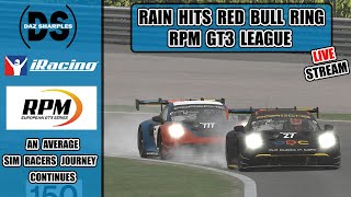 RAIN HITS RED BULL RING -  RPM EUROPEAN GT3 LEAGUE ROUND 8 -  iRacing - Live