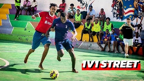 1V1 NAS RUAS DE CABO VERDE! ELES JOGAM *DESCALÇOS*!!!  (1v1-200€)