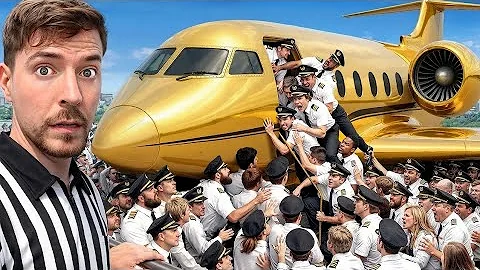 100 Pilots Fight For A Private Jet. #mrbeast #viral 🔥🔥