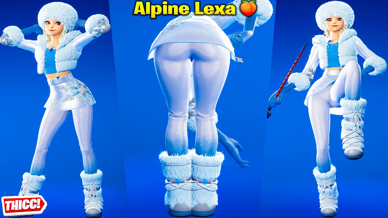 Fortnite Alpine Lexa Skin Showcase Thicc 🍑😍 Top Tiktok Dances & Emotes ...