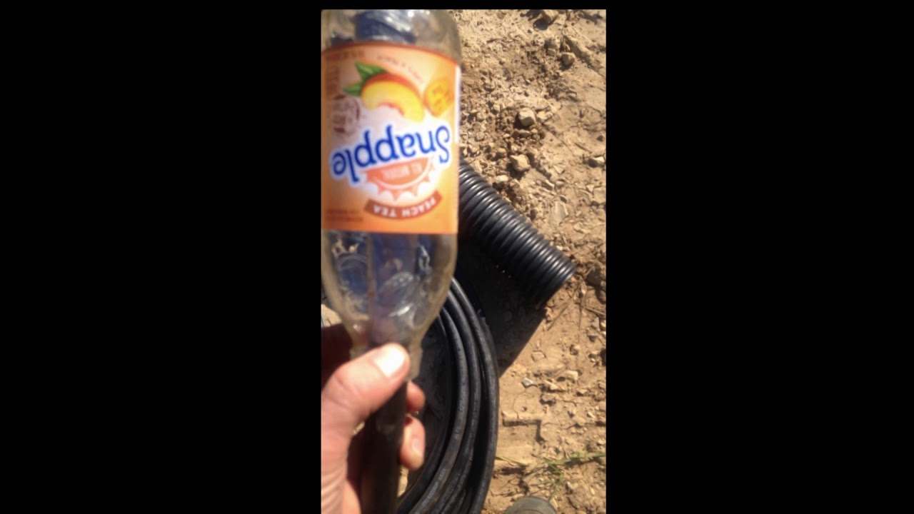 How to install a buried water line for a cattle waterer