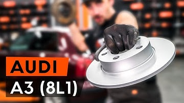 Wie AUDI A3 1 (8L1) Bremsscheiben hinten wechseln [TUTORIAL AUTODOC]