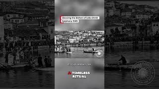 Blessing the Waters of Lake Ohrid Epiphany 1945 #Ohrid1945 #Epiphany #LakeOhrid #HistoricalMoments