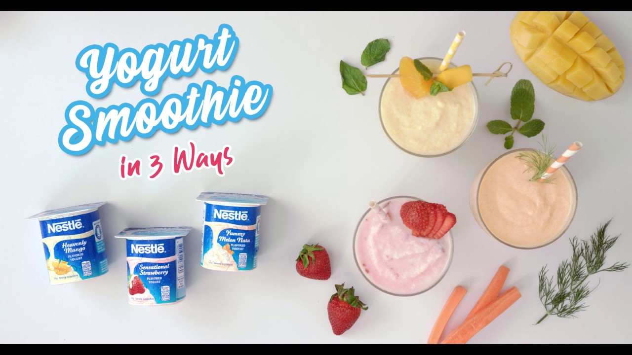 Creamy Yogurt Smoothies Nestle Yogurt YouTube
