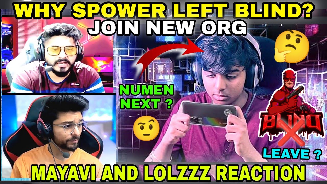🤯Spower left blind why?🤔 mayavi and lolzzz Reaction 🤨