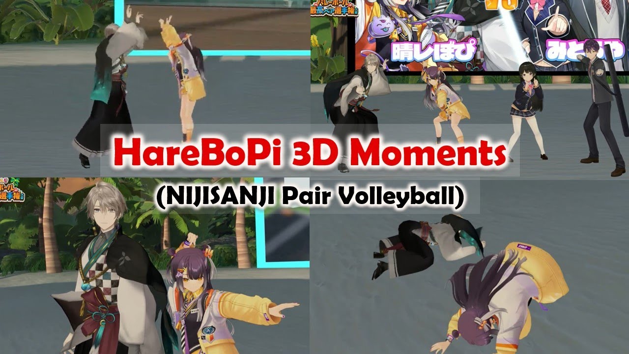 【ENG SUB】HareBoPi Cute 3D Moments (VS Mitouya)【Kaida Haru 甲斐田晴 / Umise Yotsuha 海妹四葉 / NIJISANJI】
